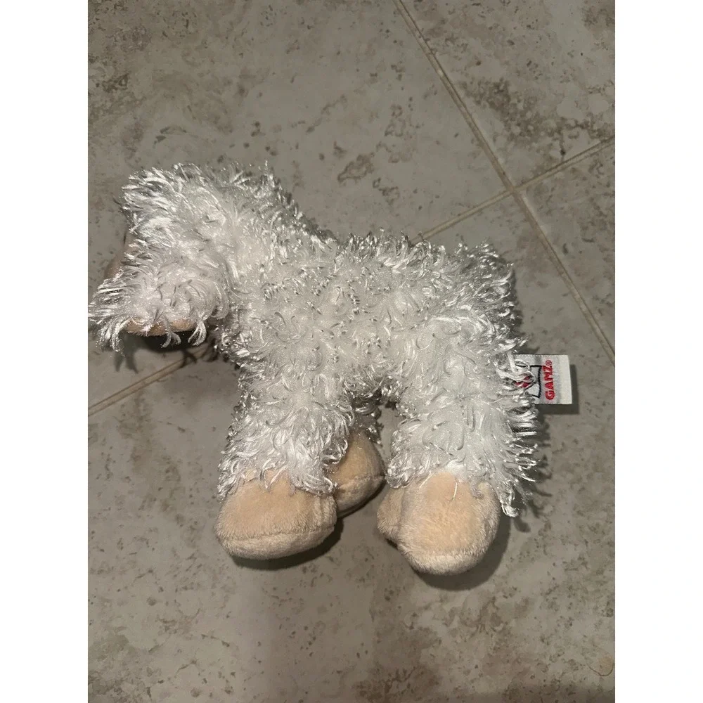 Ganz Webkinz Lamb White Plush Stuffed Animal HM201 BB172 H no‎ code Easter